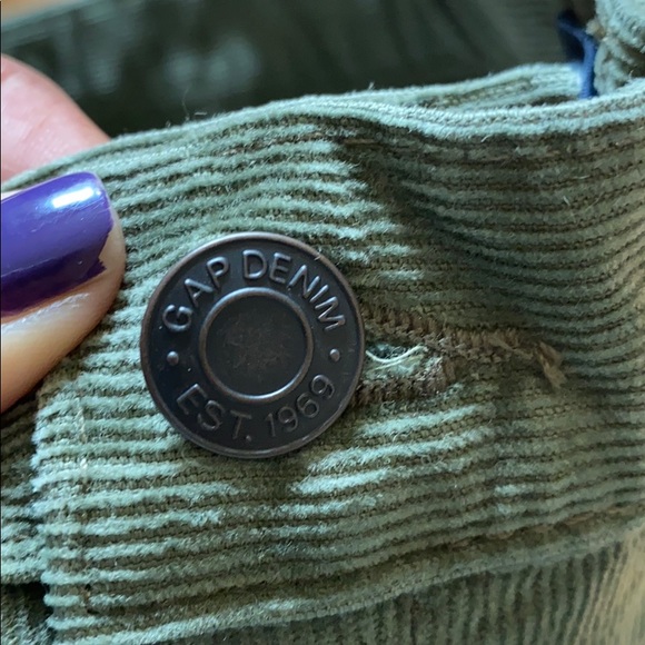 NWOT Gap girls green corduroy slacks 18 slim - Picture 6 of 6